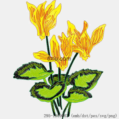 svg矢量绣花图下载