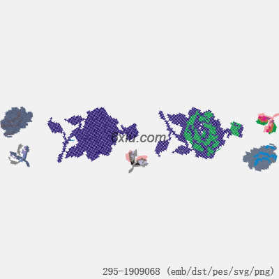 svg矢量绣花图下载