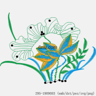 svg矢量绣花图下载