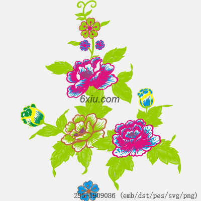 svg矢量绣花图下载
