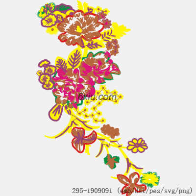 svg矢量绣花图下载