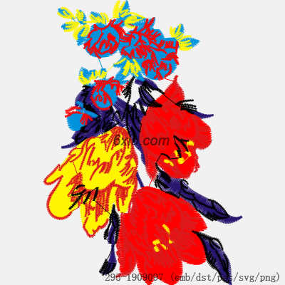 svg矢量绣花图下载