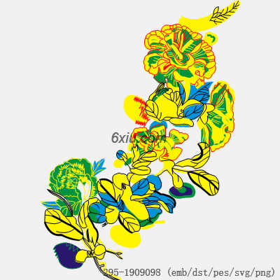 svg矢量绣花图下载