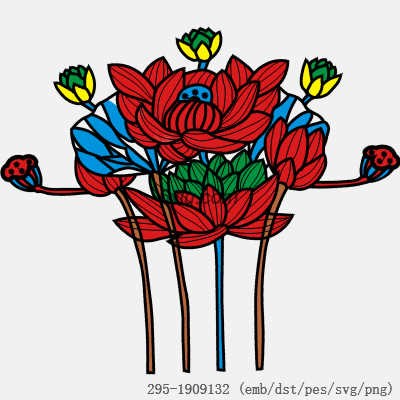 svg矢量绣花图下载