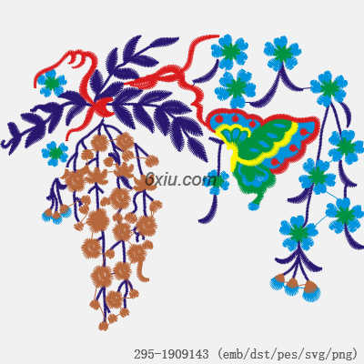 svg矢量绣花图下载