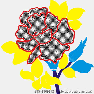 svg矢量绣花图下载