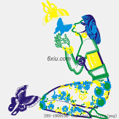 svg矢量绣花图下载