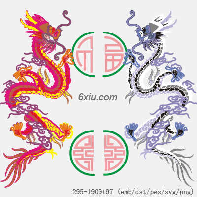 svg矢量绣花图下载