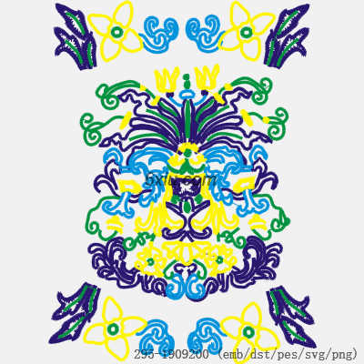 svg矢量绣花图下载