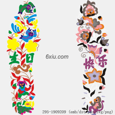 svg矢量绣花图下载