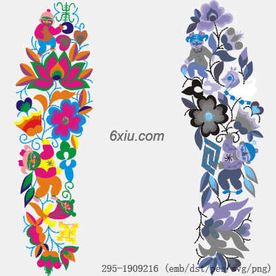 svg矢量绣花图下载