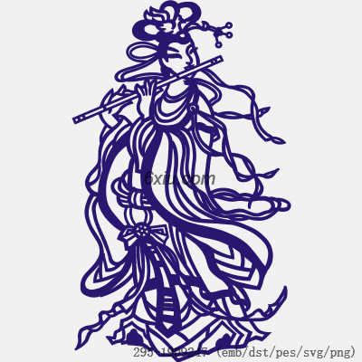 svg矢量绣花图下载