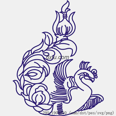 svg矢量绣花图下载