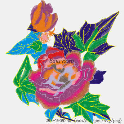 svg矢量绣花图下载