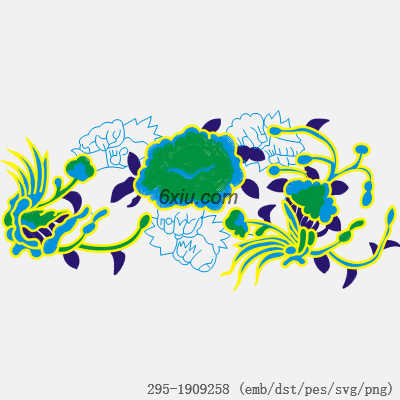 svg矢量绣花图下载