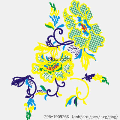 svg矢量绣花图下载