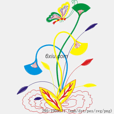 svg矢量绣花图下载
