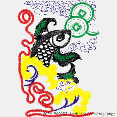 svg矢量绣花图下载