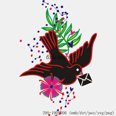 svg矢量绣花图下载
