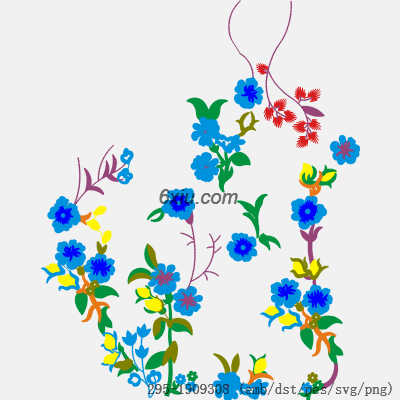 svg矢量绣花图下载