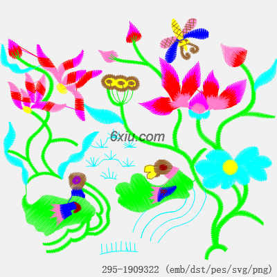 svg矢量绣花图下载