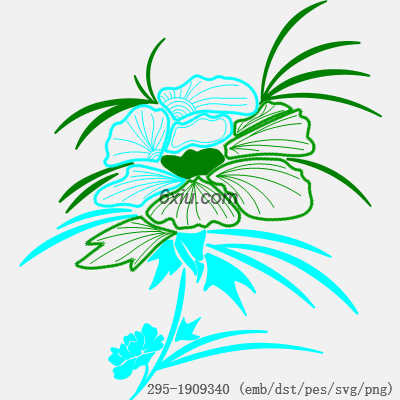 svg矢量绣花图下载