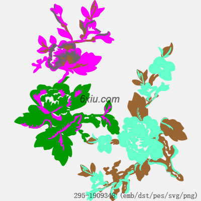 svg矢量绣花图下载