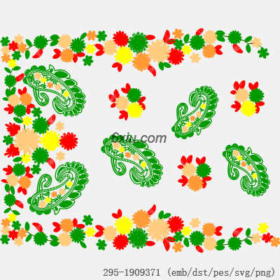 svg矢量绣花图下载