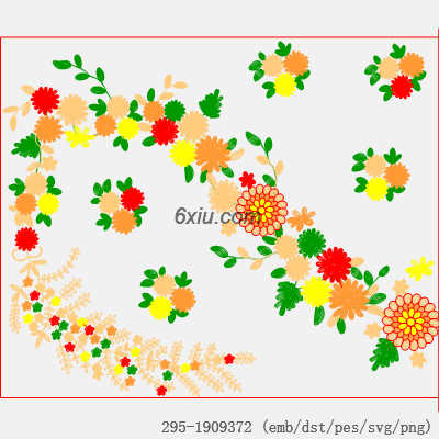 svg矢量绣花图下载