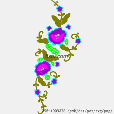 svg矢量绣花图下载