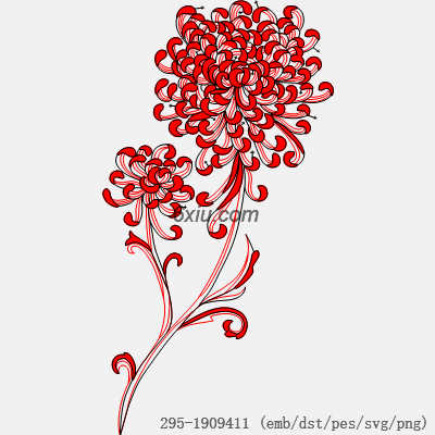 svg矢量绣花图下载
