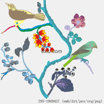 svg矢量绣花图下载