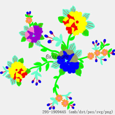 svg矢量绣花图下载