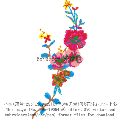svg矢量绣花图下载