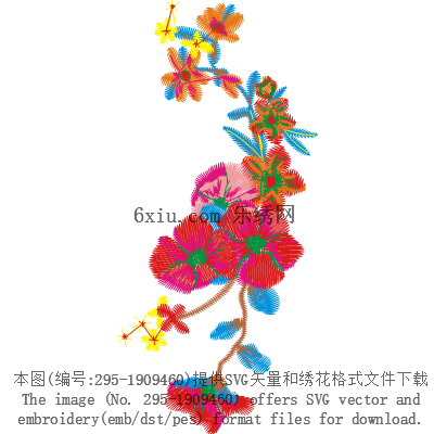 svg矢量绣花图下载