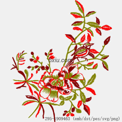 svg矢量绣花图下载