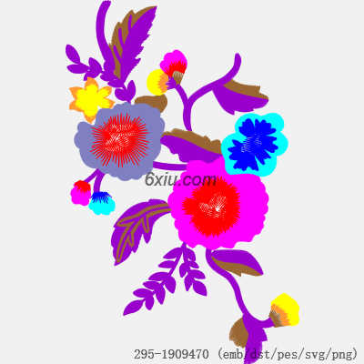 svg矢量绣花图下载