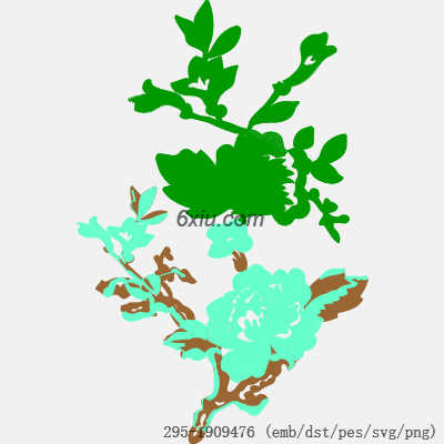 svg矢量绣花图下载
