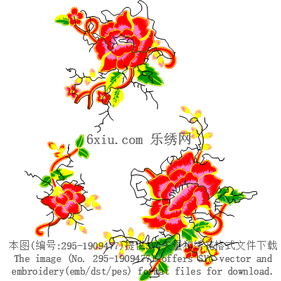 svg矢量绣花图下载