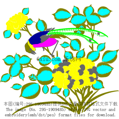 svg矢量绣花图下载