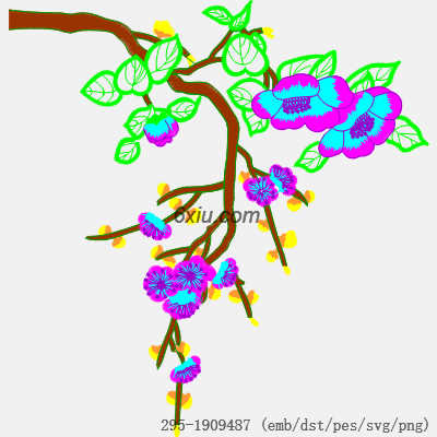 svg矢量绣花图下载