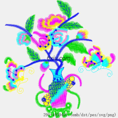 svg矢量绣花图下载