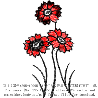 svg矢量绣花图下载