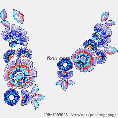 svg矢量绣花图下载