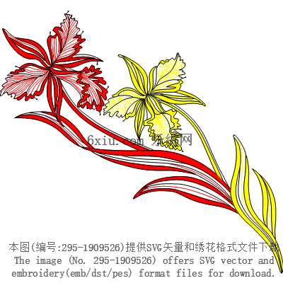 svg矢量绣花图下载