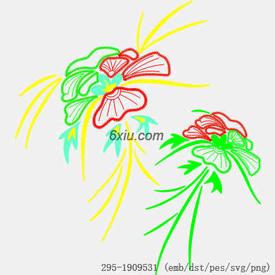 svg矢量绣花图下载