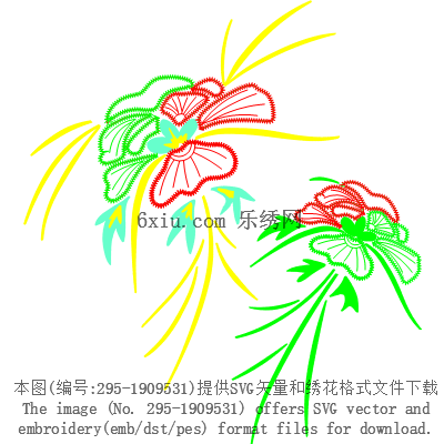 svg矢量绣花图下载