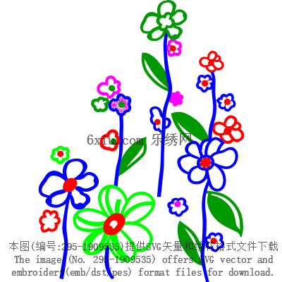 svg矢量绣花图下载