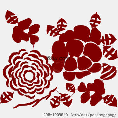 svg矢量绣花图下载
