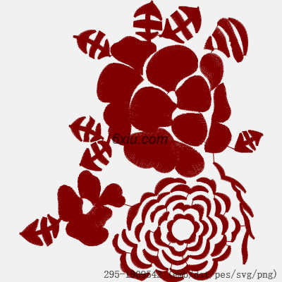 svg矢量绣花图下载